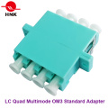 LC Quad Multimode Om3 Стандартный пластиковый оптоволоконный адаптер